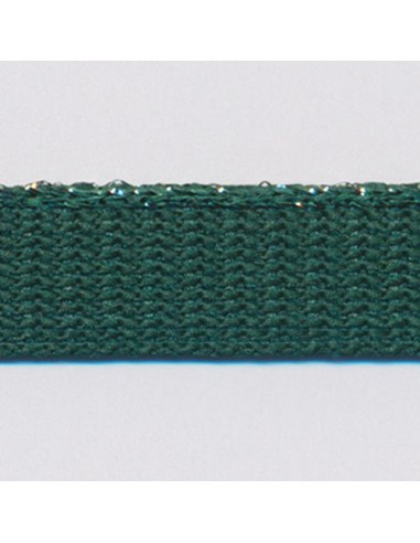 Ultra-Fine Lame Knit Piping 39 Dark Green brillant des détails fins