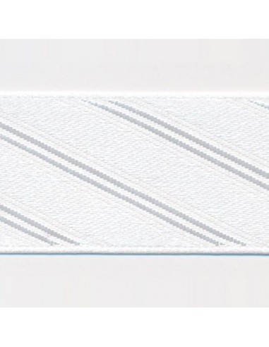 Twill Satin Ribbon 01 White pas cher chine