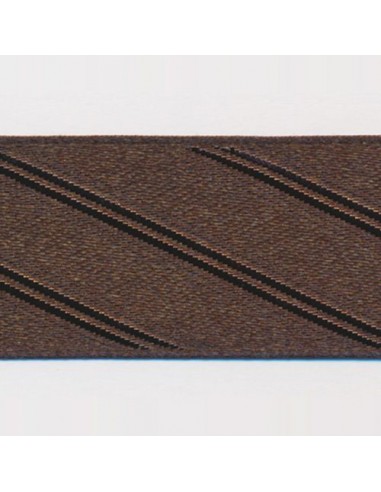 Twill Satin Ribbon 74 Smoke Brown de pas cher