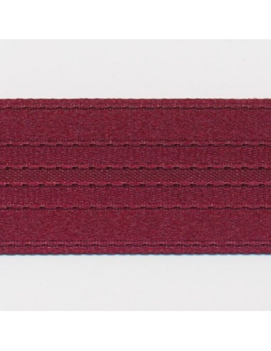 Stripe Satin Ribbon 40 Wine solde