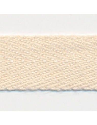 Organic Cotton Herringbone Ribbon 00 Ecru livraison gratuite