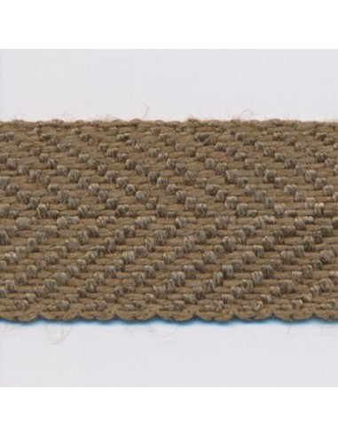 Linen Herringbone Ribbon 27 Antique Gold Dans la société mordern