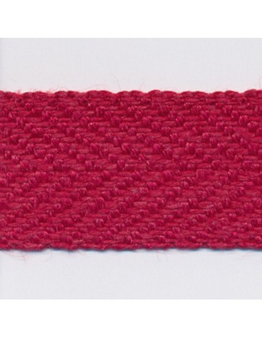 Linen Herringbone Ribbon 123 Scarlet de votre