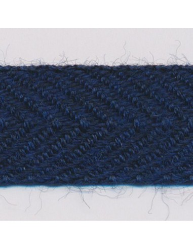 Wool Herringbone Ribbon 47 Night Blue destockage