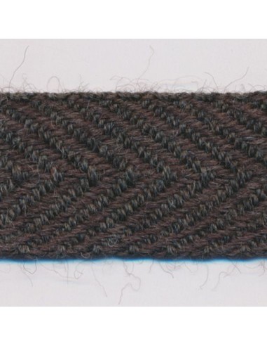 Wool Herringbone Ribbon 74 Smoke Brown hantent personnes