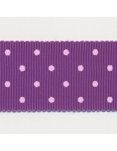 Dot Print Ribbon (Grosgrain) 28 Purple & Pink d'Europe débarque