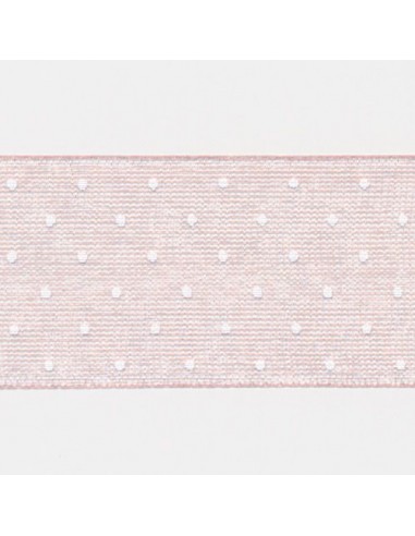 Dot Print Ribbon (Organdy) 19 Salmon & White l'évolution des habitudes 